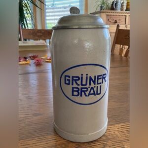 Grüner Bräu Ceramic Beer Stein
